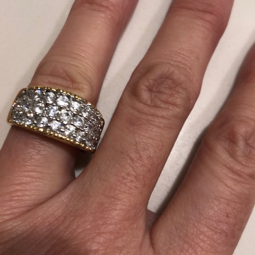 14k gold CZ ring